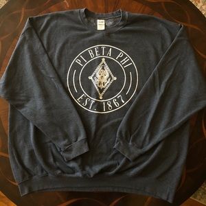 GILDAN Pi Beta Phi gray crewneck